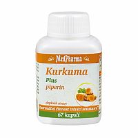 MedPharma Kurkuma a piperín 67 tabliet