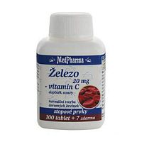 MedPharma Železo 20 mg + vit C 107 tablet