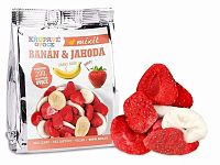 Mixit Chrumkavé ovocie banán a jahoda 23 g