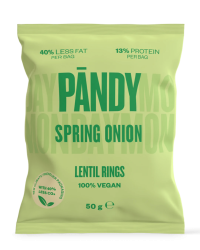 Pändy Šošovicové chipsy spring onion 50 g