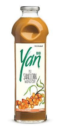 YAN BIO 100% Šťava - Rakytník 930 ml