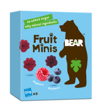 YOYO Bear Minis malina a čučoriedka 5x20 g