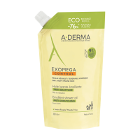 A-Derma Exomega Control Emollient Shower Oil sprchový olej náplň 500 ml