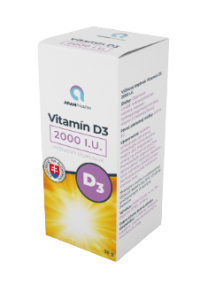 ADAMPharm Vitamín D3 2000 I.U. 60 kapsúl