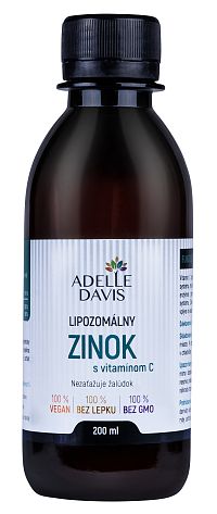 Adelle Davis Liposomální zinek 15 mg s vitamínem C 200 ml