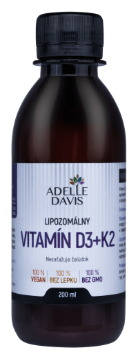 Adelle Davis Lipozomálny Vitamín D3+K2 200 ml
