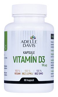 Adelle Davis Vitamín D3 60 kapsúl