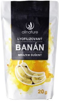Allnature Banán sušený mrazom plátky 20 g