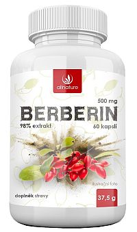 Allnature Berberin Extrakt 98% 500 mg 60 kapsúl