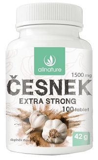 Allnature Česnek Extra strong 1500mg 100 tabliet