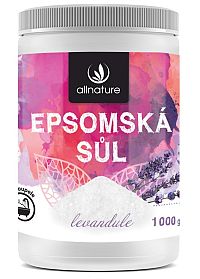 Allnature Epsom Salt Lavender kúpeľová soľ 1000 g