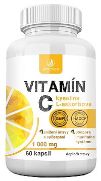 Allnature Vitamín C 1000 mg 60 kapsúl