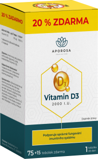 Aporosa Vitamín D3 2000 I.U. 90 kapsúl