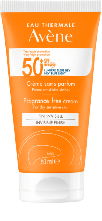 Avène Sun Sensitive krém na opaľovanie Sun Cream bez parfumácie SPF50+ 50 ml
