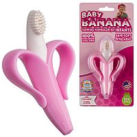 Baby Banana Brush Prvá kefka Banán Pink