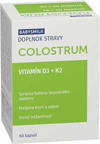 Babysmilk Colostrum + Vitamín d3 + k2 60 kapsúl