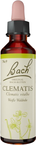 Bachovy originální květové esence Bílá lesní réva Clematis 20 ml