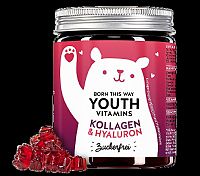 Bears Born This Way vitamíny s kolagénom, Q10 a kyselinou hyalurónovou bez cukru 90 ks