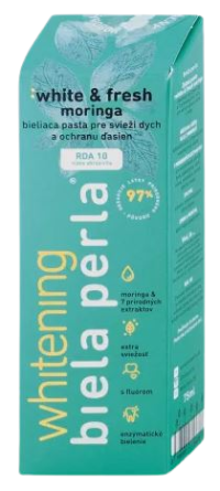 BIELA PERLA White & fresh moringa zubná pasta bieliaca 75 ml