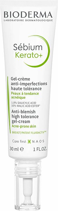 Bioderma Sébium Kerato+ gél-krém proti nedokonalostiam s vysokou toleranciou 30 ml