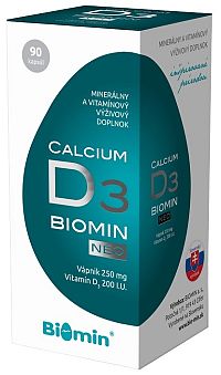Biomin CALCIUM NEO S VITAMÍNOM D3 90 cps