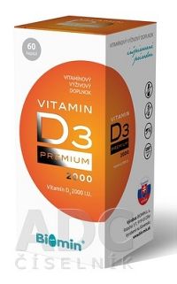 Biomin VITAMIN K2 + VITAMIN D3 2000.I.U. PREMIUM 60 kapsúl