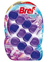 Bref Brilliant Gel Magic Breeze, wc blok 3 x 42 g