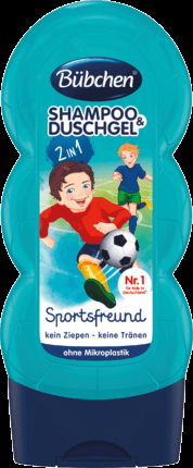 Bübchen Kids šampón a sprchovací gél 2v1 Malý futbalista 230 ml