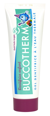 Buccotherm BIO detská zubná pasta bez fluoridov s príchuťou lesného ovocia 50 ml