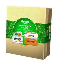 Centrum (Vianočný balíček) od A až po Železo 100 tabliet+ IMUNITA VITAMIN C MAX 14 ks