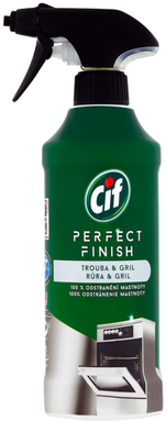 Cif Perfect Finish na rúru a gril čistiaci prostriedok na odolnú mastnotu a pripálené zvyšky jedla sprej 435 ml