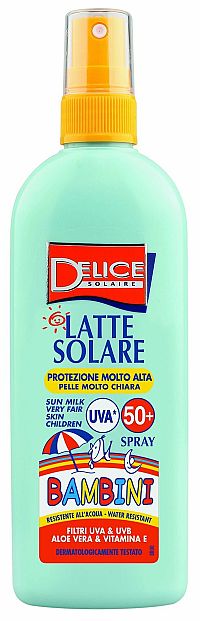 Delice Solaire opalovací mléko pro děti spray SPF50+ 150 ml
