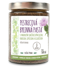 Delta Pestrecová Bylinná Pasta s panenským slnečnicovým olejom feniklom lopúchom a ligurčekom 500 ml