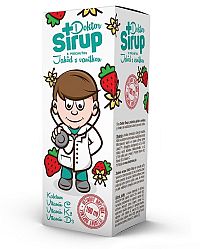 Doktor Sirup kalciový sirup s príchuťou jahôd s vanilkou 100 ml