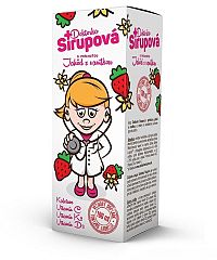 Doktorka Sirupová kalciový sirup s príchuťou jahôd s vanilkou 100 ml
