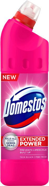 DOMESTOS Extended Power Pink Fresh dezinfekčný wc čistič 750 ml