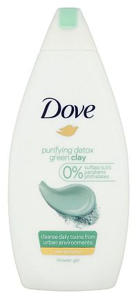 Dove Purifying Detox Green Clay detoxikačný sprchový gél s obsahom zelenej hliny 500 ml