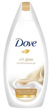 Dove Silk Glow s hedvábnými proteiny sprchový gél 500 ml