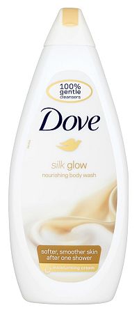 Dove Silk Glow s hedvábnými proteiny sprchový gél 750 ml