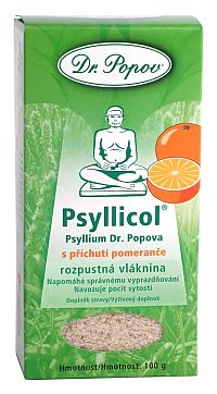Dr.Popov Psyllicol Pomaranc rozpustná vláknina 100 g