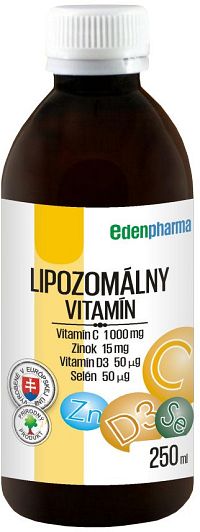 EDENPharma Lipozomálny vitamín C + Zn + D3 + Se 250 ml