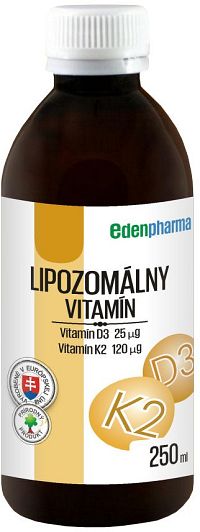 EDENPharma Lipozomálny Vitamín D3 + K2 250 ml