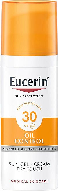 Eucerin Oil Control krémový gél na opaľovanie na tvár SPF30 50 ml