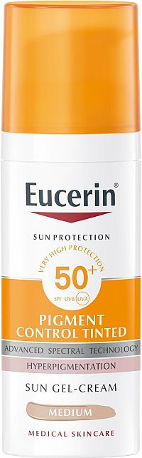 Eucerin Sun emulzia pigment control stredne tmavá SPF50+ 50 ml