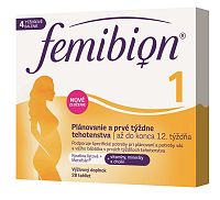 Femibion 1 Plánovanie a prvé týždne tehotenstva tabliet kys. listova + vitamíny minerály 28 ks