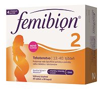 FemiBion 2 kyselina listová a Metafolin + DHA 30 kapsúl +30 kapsúl