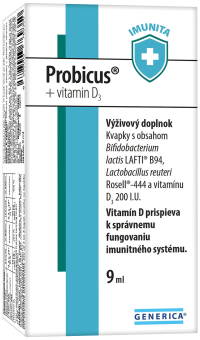 Generica Probicus + vitamin D3 kvapky 9 ml