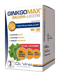GinkgoMAX Bacopa+Lecitin DaVinci Academia 90+30 tabliet