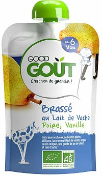 Good Gout Bio Hruškový jogurt s čučoriedkami 90 g