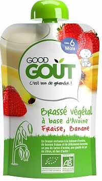 Good Gout Ovsený dezert s jahodou a banánom Bio 90 g